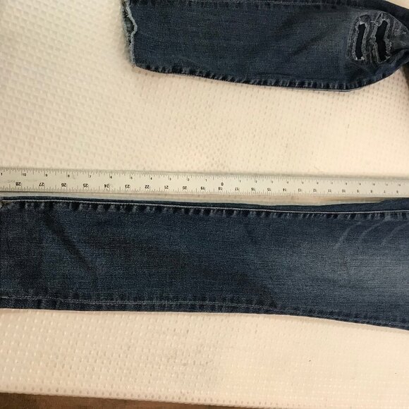 J. CREW WOMENS DISTRESSED BUTTON FLY HIGH RISEJEANS SIZE 29T - Picture 10 of 10